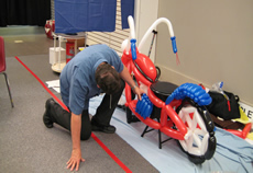 Ralph Dewey balloon motorcycle
